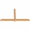 Ekena Millwork Eugene Smooth Timber Gable Bracket, Western Red Cedar, 96"W x 56"H x 3 1/2"D x 5 1/2"F, 14/12 Pitch GBW096X56X0406EUG00SWR - alternate 5